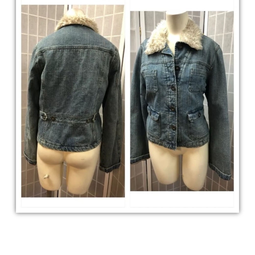 Oviesse, Women, Jacket, Jean, Blue/white, size M.: